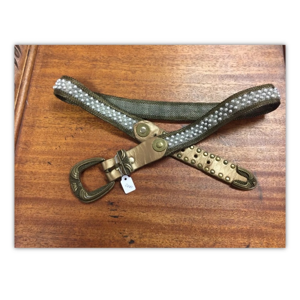 Usmeco-Paris, Women, belt,brown, leather,vintage.: